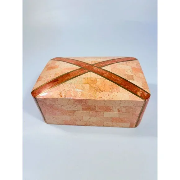 Marble Dresser Jewlery Boudier Box Maitland Smith Tessellated Stone Malachite